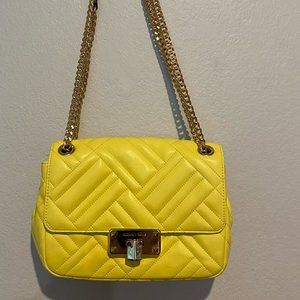 Michael Kors yellow handbag